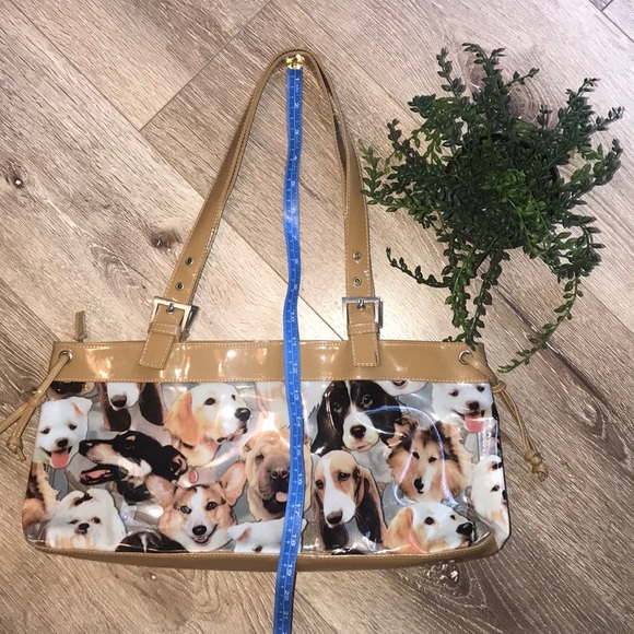 HOST PICK Dog Print Shoulder Bag Transparent Clear Purse - Picture 4 of 8